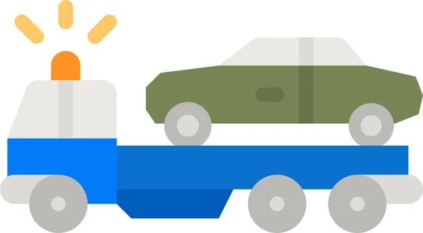 Tow Truck Construction Icon — Stock Vector