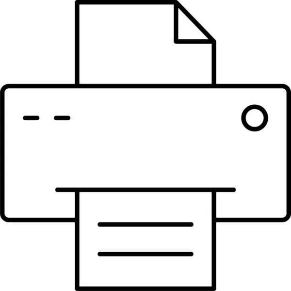 Icône Imprimante Impression Bureau — Image vectorielle