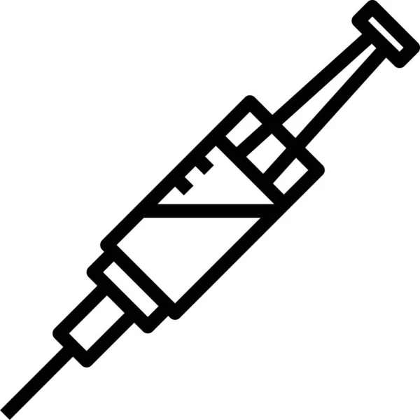 Drugs Injection Medical Icon — Stock Vector