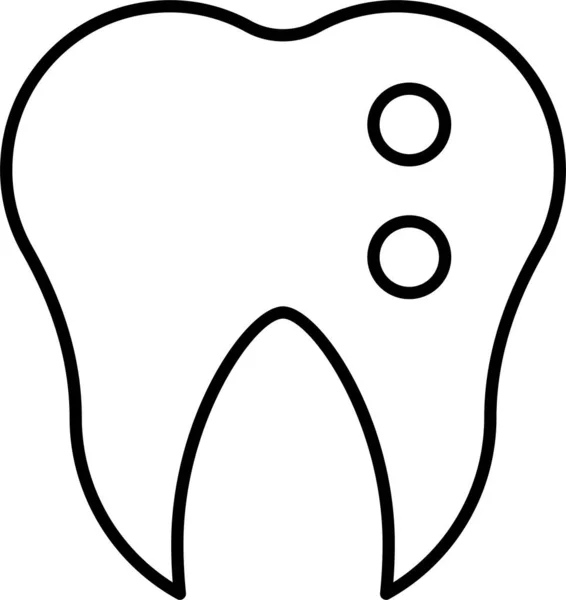 Zahnärztliche Ikone — Stockvektor