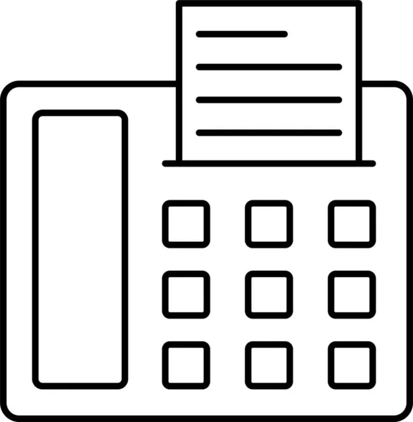 Ikona Urządzenia Faksu Telefonicznego — Wektor stockowy