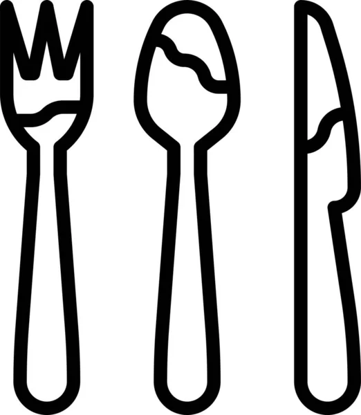 餐具家具家庭图标 — 图库矢量图片