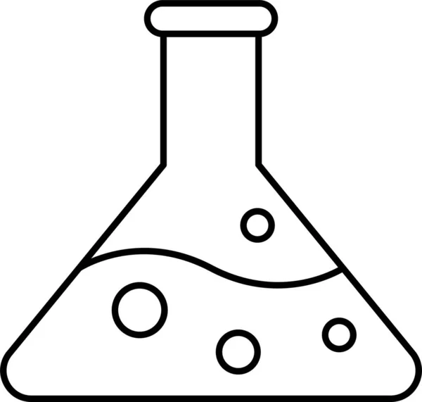 Maatbekerpictogram Voor Laboratoriumkolven — Stockvector