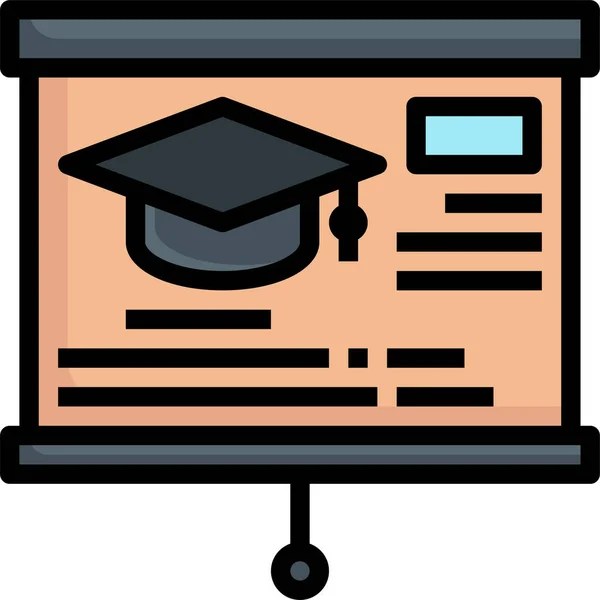 Ikone Des Hochschulstudiums — Stockvektor
