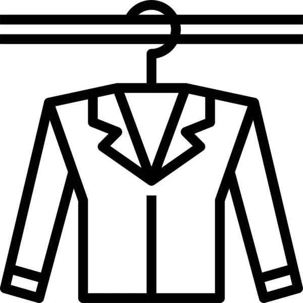 Cast Clothes Clothing Icon Outline Style — Stock Vector