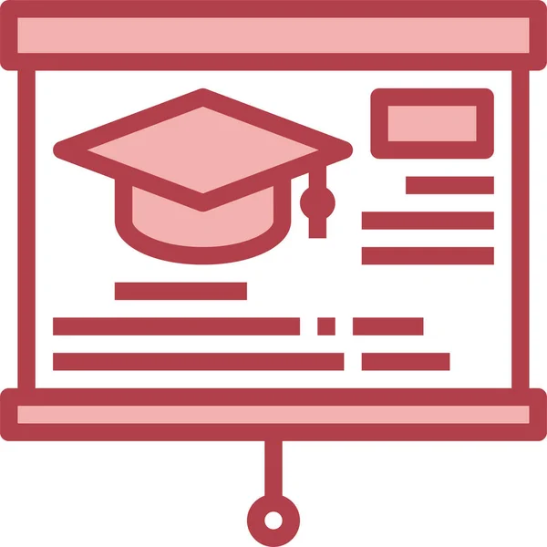 Ikona Vysokoškolského Vzdělávání — Stockový vektor