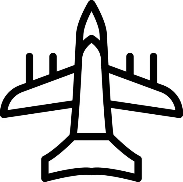 Airbus Uçak Uçuş Simgesi — Stok Vektör