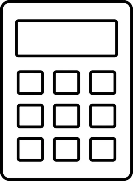 Calculadora Contable Icono Financiero — Vector de stock