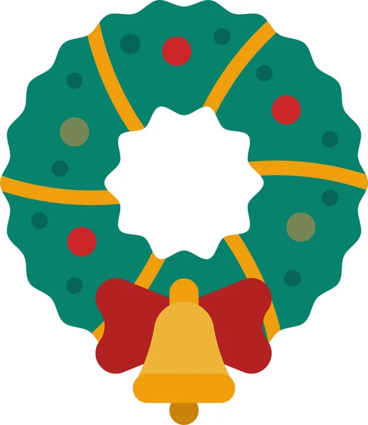 Adornment Ornament Wreath Icon Christmas Category — стоковый вектор