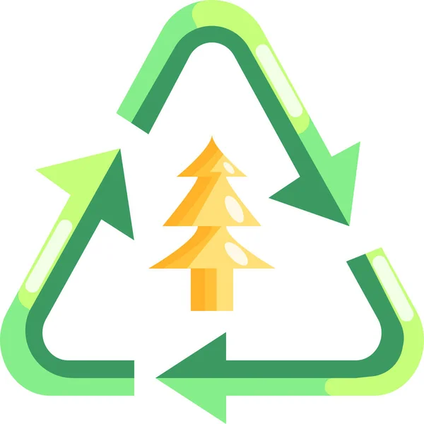 Recycling Ökologie Umwelt Symbol — Stockvektor