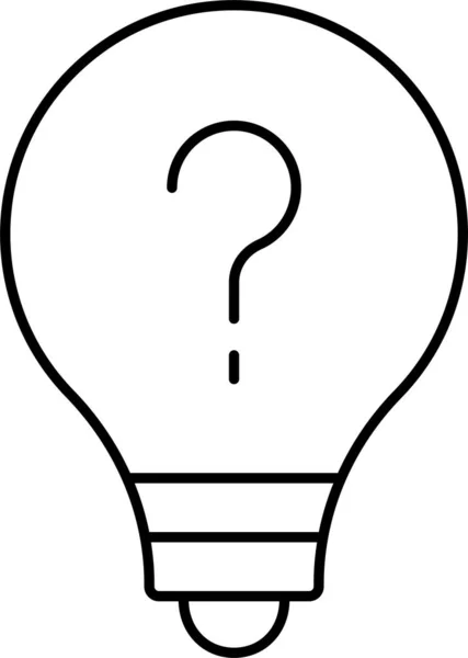 Bulb Help Lamp Icon — Stock Vector
