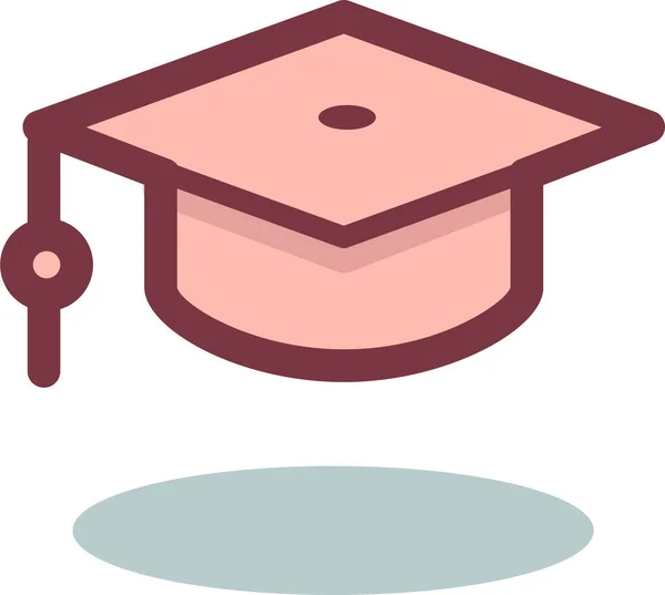 Academic College Education Icon Filled Outline Style — Stockvektor