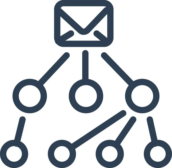 Mitteilung Mail Umschlag Symbol — Stockvektor