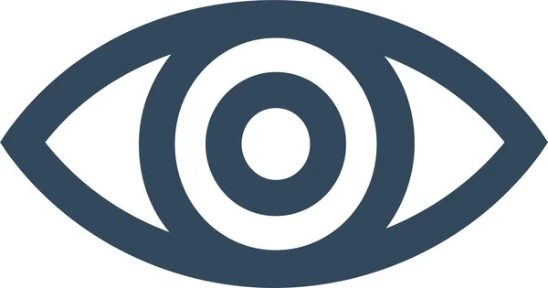 Ícone Contorno Visão Olho Estilo Contorno — Vetor de Stock