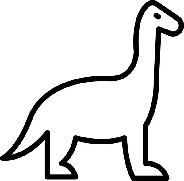 動物恐竜の遊びアイコン — ストックベクタ