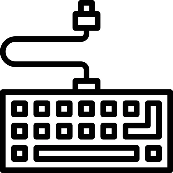 Значок Електроніки Пристроїв Клавіатури — стоковий вектор