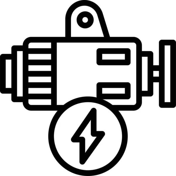 Motor Ícone Engenharia Reversa Estilo Esboço —  Vetores de Stock