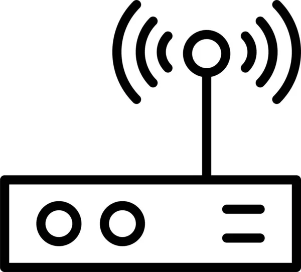 Router Antenna Jel Ikon — Stock Vector