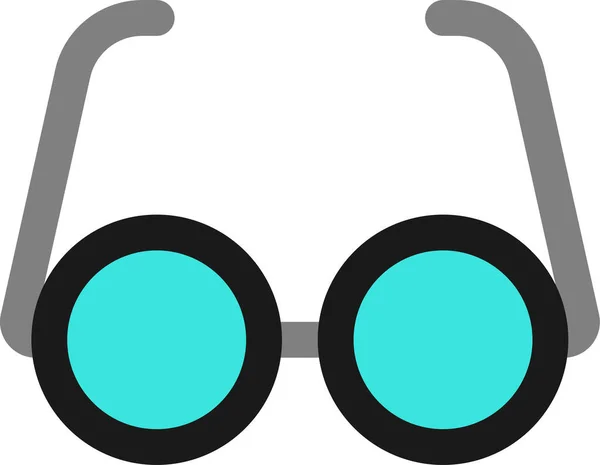 Gafas Lectura Icono Gafas Estilo Contorno Lleno — Archivo Imágenes Vectoriales
