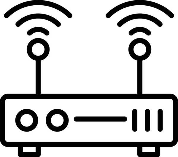 Εικονίδιο Wifi Σημάτων Δρομολογητή — Διανυσματικό Αρχείο