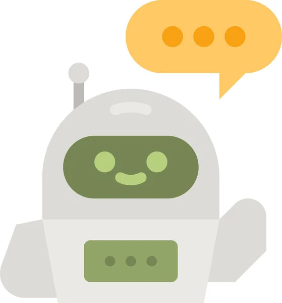 Chatbot Robot Ikona Przyszłości — Wektor stockowy
