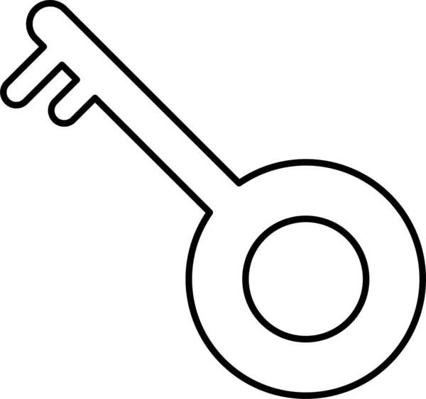 Nyckel Lås Ikon — Stock vektor