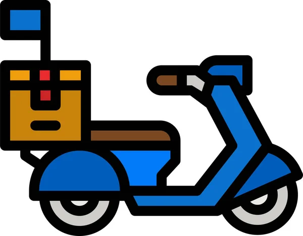 Ikona Dostawy Roweru Spożywczego — Wektor stockowy