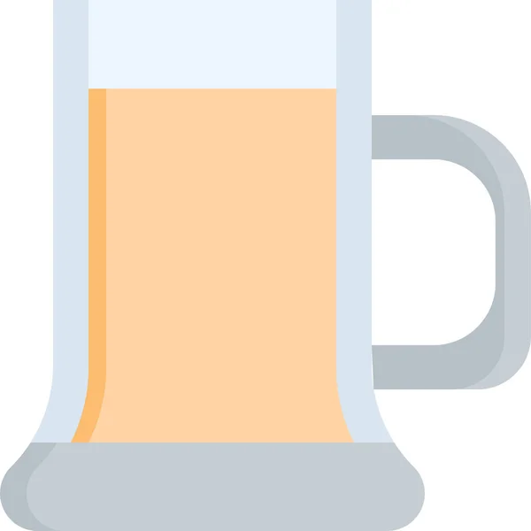 Кухоль Пиво Скляна Іконка — стоковий вектор