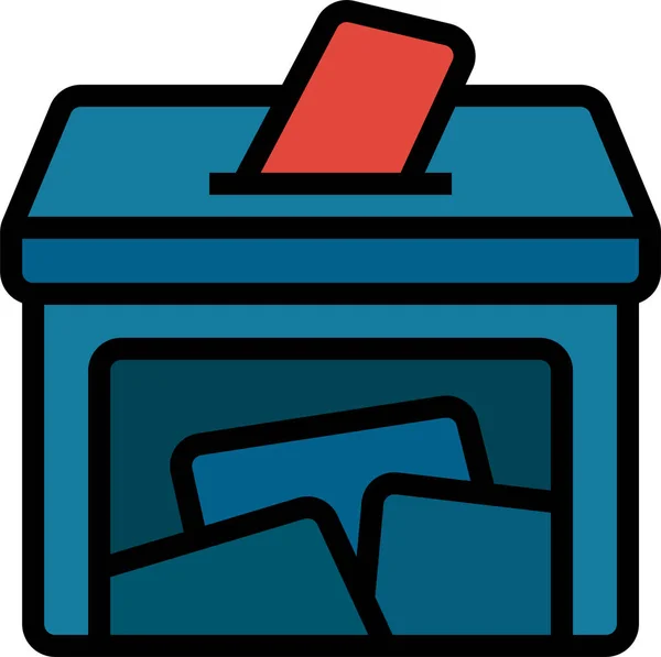 Démocratie Élection Politique Icône — Image vectorielle