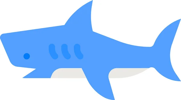 Shark Waves Sea Icon — стоковый вектор