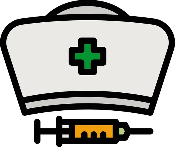 Nures Nurses Nursery Icon Filled Outline Style — Vetor de Stock