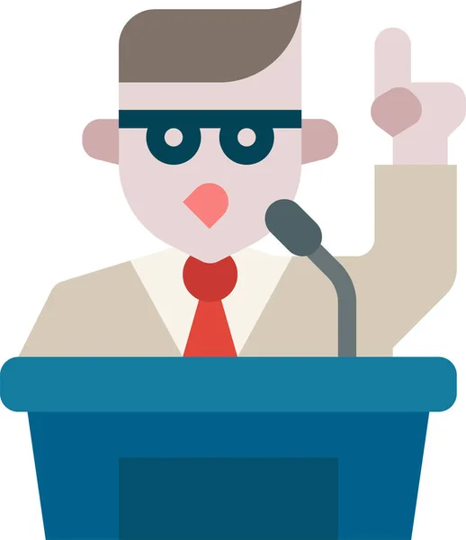 Candidate Democracy Election Icon — Stock Vector