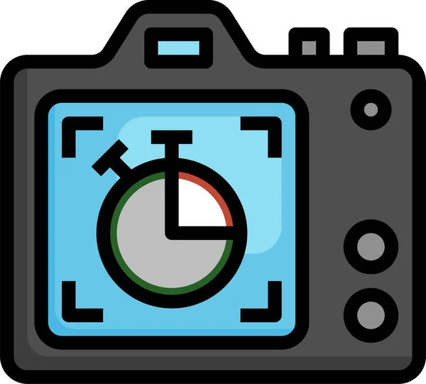 Timer Tempo Icona Digitale — Vettoriale Stock