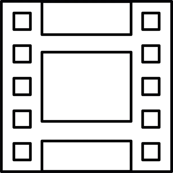 Cinéma Bande Film Icône Film — Image vectorielle