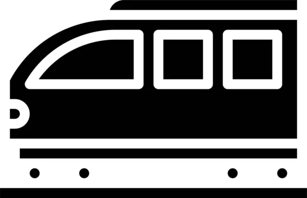 Icono Del Tren Turístico Vacaciones Categoría Vehículos Modos Transporte — Archivo Imágenes Vectoriales