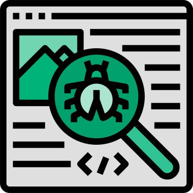 Debug programming debugging icon clipart svg vector 