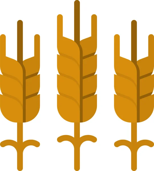 Ikona Pšeničné Veganské Potraviny — Stockový vektor