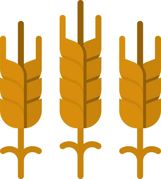 Icono Comida Vegana Trigo — Vector de stock