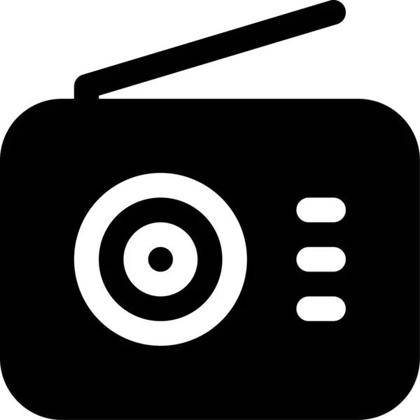 Radio Vintage Vieille Icône — Image vectorielle