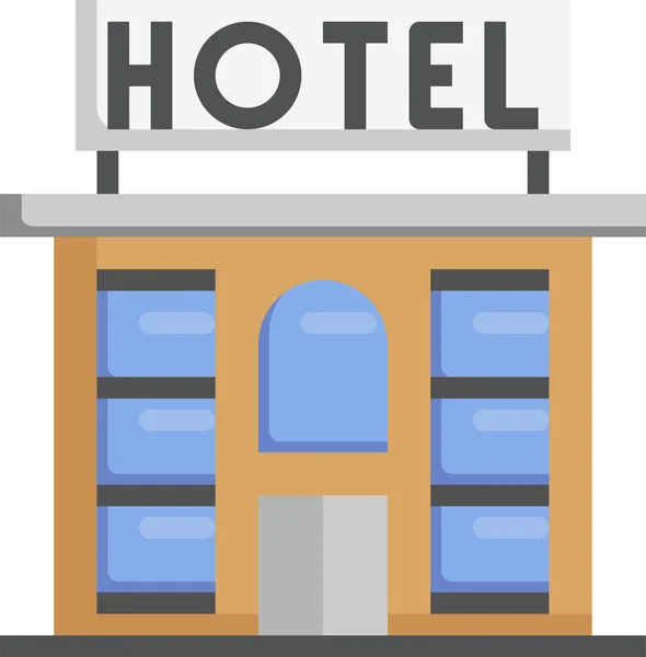 Viaje Hotel Icono — Archivo Imágenes Vectoriales