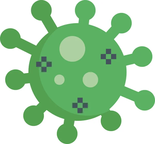 Virus Gripe Icono Español — Vector de stock