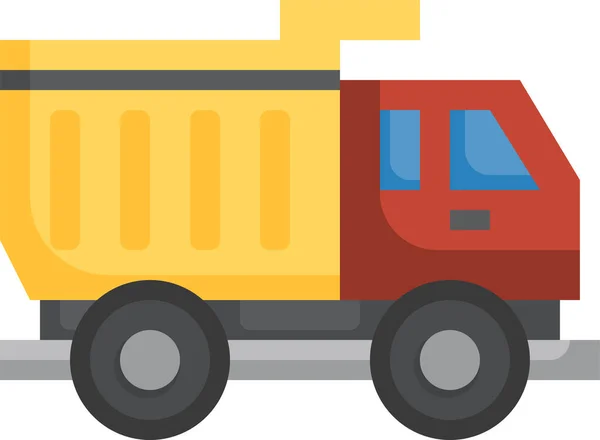 Dump Truck Toys Icon — Stock Vector