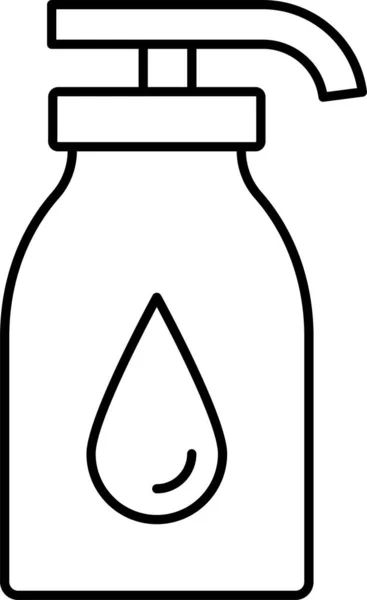 Champú Lavado Icono Cosméticos — Vector de stock