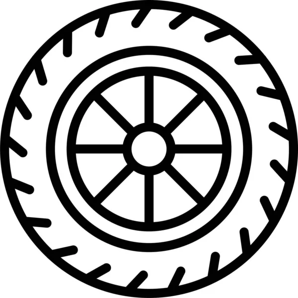 Иконка Покрышки Автомобиля — стоковый вектор