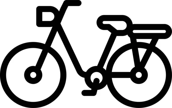 Bicicleta Bici Bicicleta Icono Ciclismo — Vector de stock