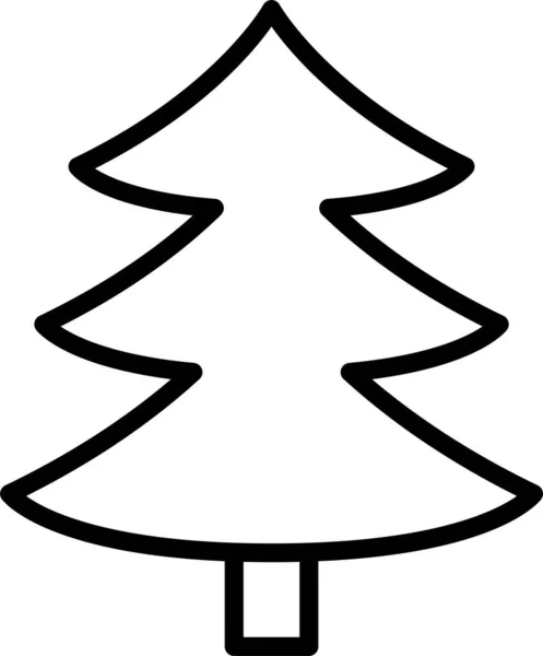 Ikona Lesního Stromu Přírody — Stockový vektor