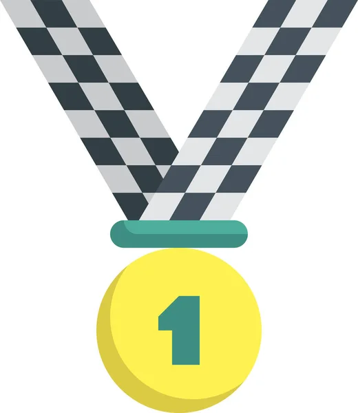 Médaille Première Icône — Image vectorielle