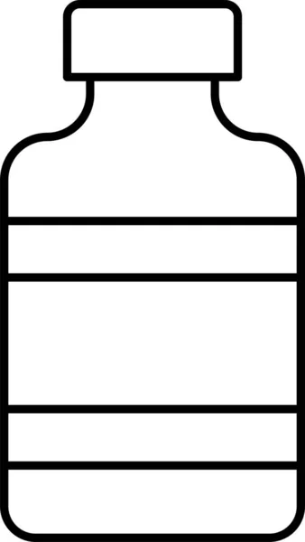 Піктограма Пластикової Пляшки Води — стоковий вектор