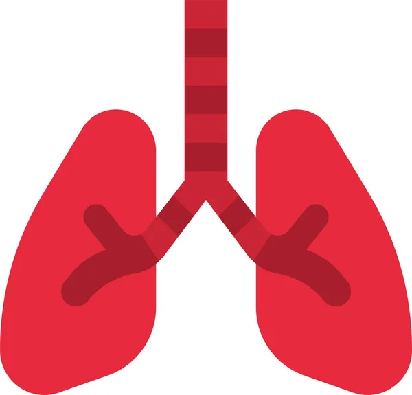 Icono Órgano Respiración Pulmonar — Archivo Imágenes Vectoriales