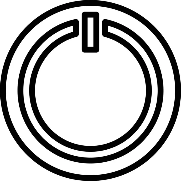 Button Energy Power Icon — Stock Vector